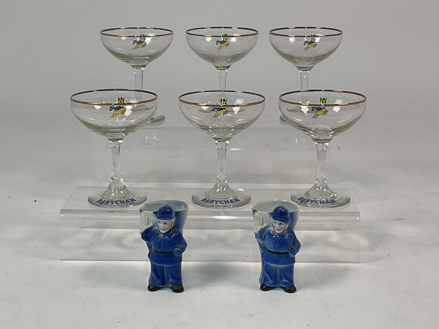 Lot 44 - BABYCHAM; a set of six champagne saucers,...