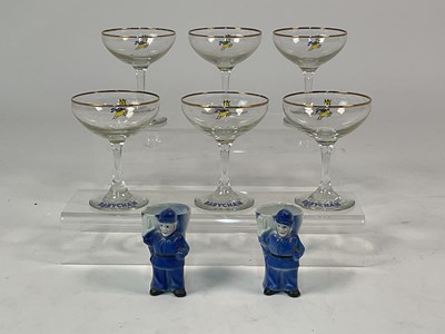 Lot 44 - BABYCHAM; a set of six champagne saucers,...