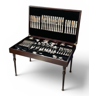 Lot 1106 - A part twelve setting canteen of Sheffield J....