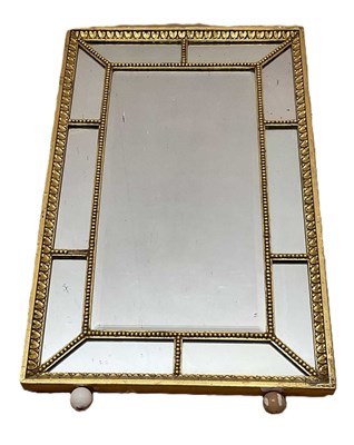 Lot 723 - A 20th century gilt framed oblong bevelled...