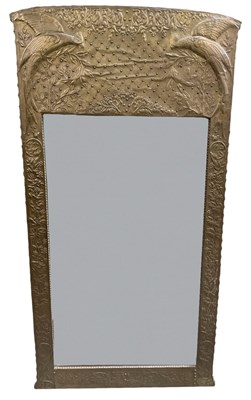 Lot 19 - An early 20th century French Art Nouveau brass...
