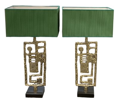 Lot 117 - ANGELO BROTTO FOR ESPERIA LUCI; a pair of...