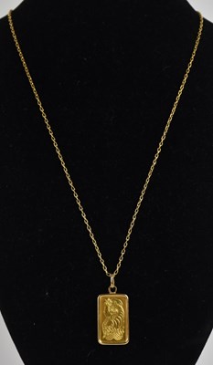 Lot 1351 - ESSAYEUR FONDEUR; a PAMP Suisse 10g fine gold...