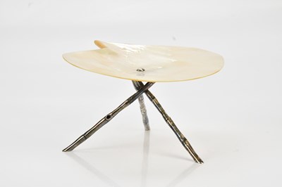 Lot 109 - WANG HING; a Chinese silver and mother of...