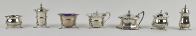Lot 1141 - An Edward VII hallmarked silver three piece...