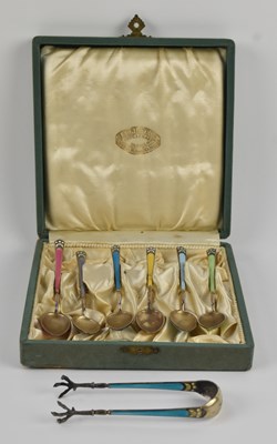 Lot 1181 - I SUNDSTROM, STOCKHOLM; a cased set of six...