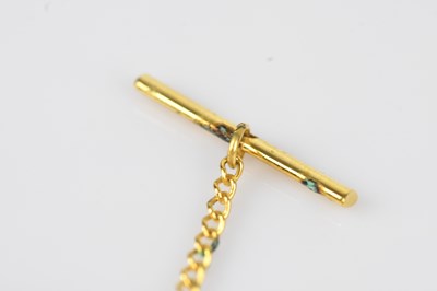 Lot 19 - A yellow metal nugget effect stickpin,...