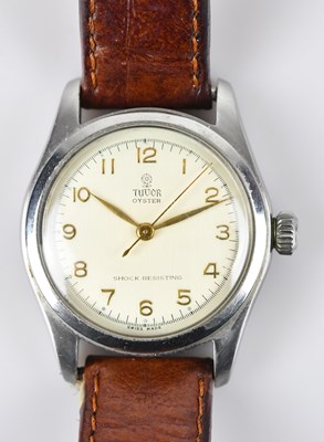 Lot 1159 - TUDOR; an Oyster stainless steel wristwatch,...