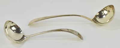 Lot 1206 - A George III hallmarked silver sauce ladle,...