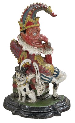 Lot 344 - A Victorian painted cast iron doorstop...