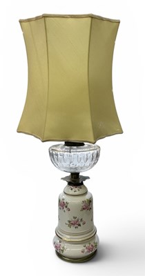 Lot 134 - An early 20th century hand painted florally...