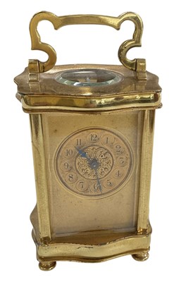 Lot 146 - A late 19th century French brass cased...