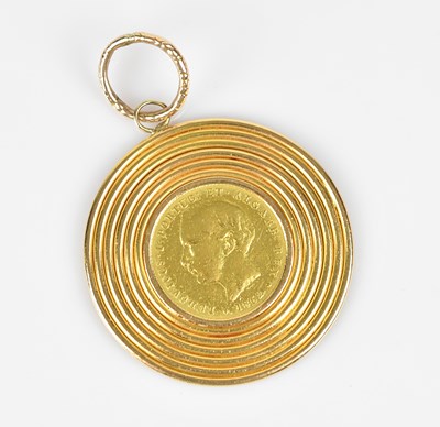 Lot 217 - A Portugese gold 5000 reis coin depicting King...