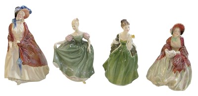 Lot 529 - ROYAL DOULTON; four assorted porcelain figures...