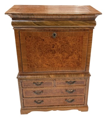 Lot 303 - A late 19th/early 20th century walnut and burr...