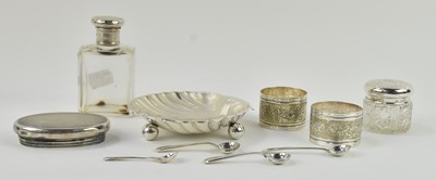Lot 1176 - An Edward VII hallmarked silver shell shaped...