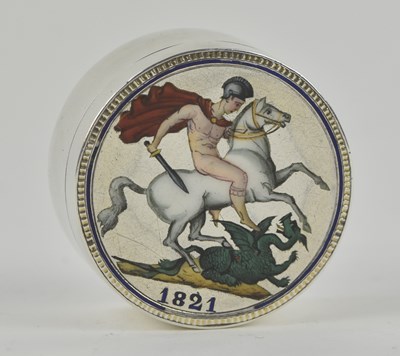 Lot 1246 - An Edward VII hallmarked silver circular pill...