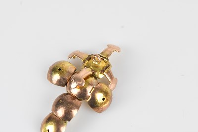 Lot 13 - A 9ct yellow gold and silver Masonic swivel...