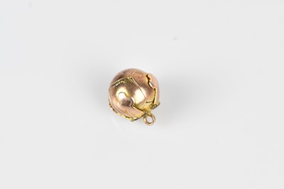 Lot 13 - A 9ct yellow gold and silver Masonic swivel...