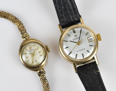 Lot 1171 - TUDOR; a lady's 9ct gold Royal wristwatch, the...
