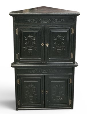Lot 53 - A late 19th/early 20th century ebonised...