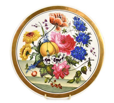 Lot 1564 - A good 19th century hand painted porcelain...