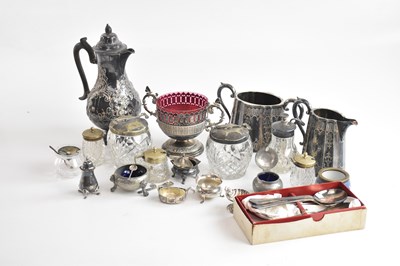 Lot 190 - An Edward VII hallmarked silver salt, with...