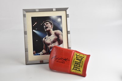 Lot 685 - RICKY HATTON INTEREST; an autographed Everest...
