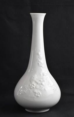 Lot 1512 - MEISSEN; a seconds porcelain vase with floral...
