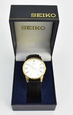 Lot 1558 - SEIKO; a gentleman's automatic wristwatch, the...