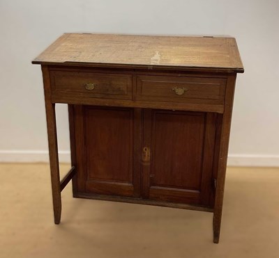 Lot 733 - A 19th century mahogany estate manager's clerk'...