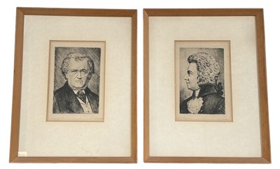 Lot 291 - UNATTRIBUTED; a signed 19th century engraving,...