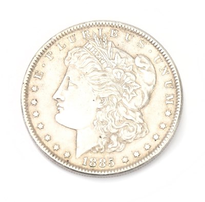 Lot 664 - An American Morgan one dollar, 1885.