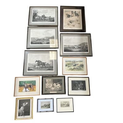 Lot 295 - Twelve assorted 19th century and later prints,...