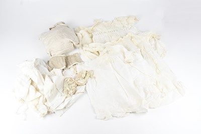 Lot 1458 - A selection of Victorian cream cotton and...
