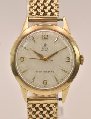 Lot 1536 - ROLEX TUDOR ROYAL; a vintage 9ct yellow gold...
