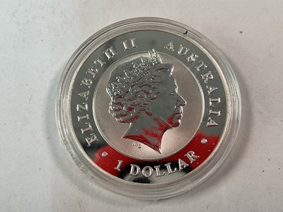 Lot 401 - An Elizabeth II Australian 1oz silver one...
