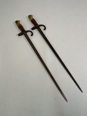Lot 107 - Two French Gras Bayonets, with inscription...