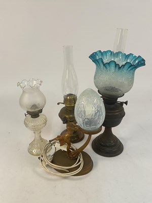 Lot 603 - A reproduction Art Deco style table lamp of a...