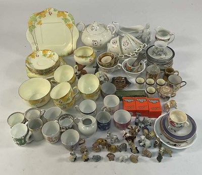 Lot 163 - GRAFTON CHINA; a floral part tea service,...