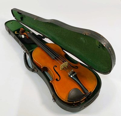 Lot 276 - PAGANINI; a full sized German two piece back...