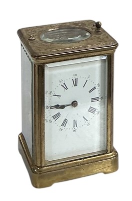 Lot 147 - An early 20th century French brass cased...