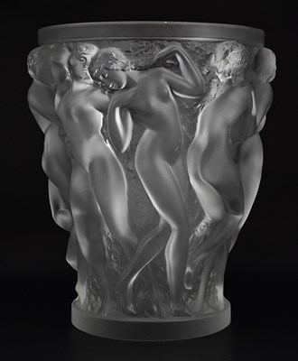Lot LALIQUE, FRANCE; a large 'Bacchantes' frosted...