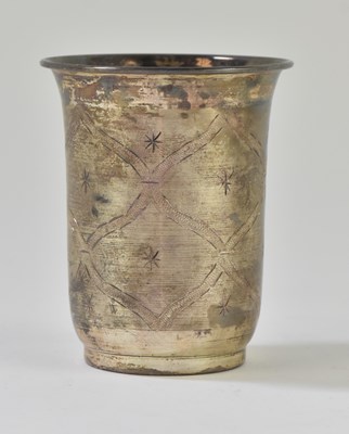 Lot 1210 - An early 20th century white metal beaker, with...