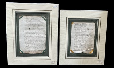 Lot 426 - An 18th century financial transaction document,...