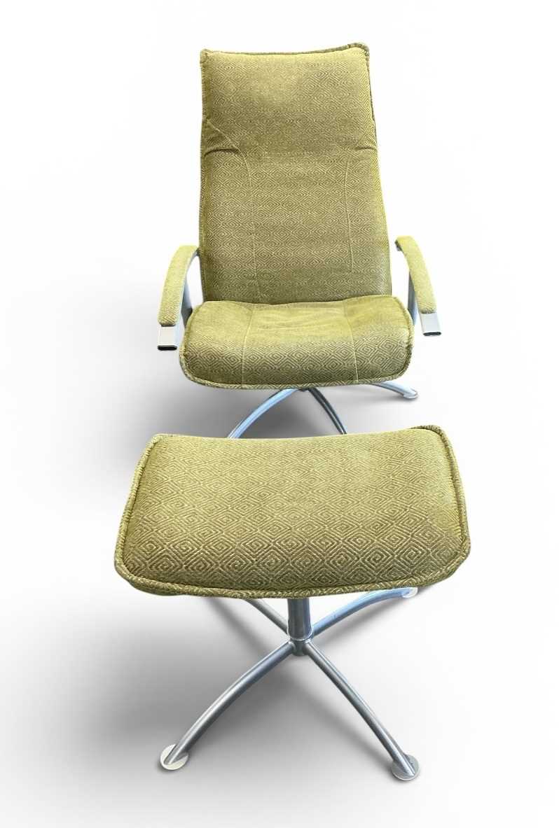 Lot 38 - A modern contemporary green felt upholstered...