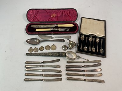 Lot 435 - A cased set of six Elizabeth II hallmarked...
