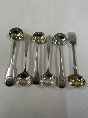 Lot 499 - VARIOUS MAKERS; six Victorian hallmarked...