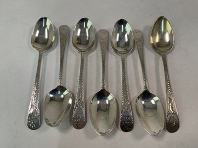 Lot 481 - Six Victorian hallmarked silver tea spoons...