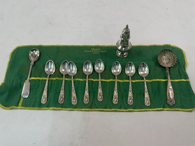 Lot 507 - S KIRK & SONS; a set of eight sterling silver...